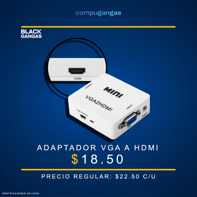 Adaptador VGA a HDMI