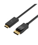 Xtech - Display cable - DisplayPort DP - HDMI - 3 m - Black - DP (m)