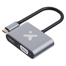 Xtech - Video adapter - USB Type C - HDMI female VGA female