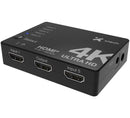 Xtech - 5-port to 1 HDMI switch - 4KUHD w remote control XHA-430