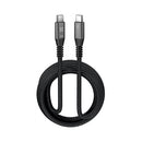 Klip Xtreme - USB cable - 24 pin USB-C - 3 m - Black - 100W Braided Fast charging