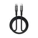 Klip Xtreme - USB cable - 24 pin USB-C - 1 m - Black - 60W Braided Fast charging