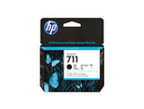 HP 711 - 80 ml - negro - original - cartucho de tinta - para