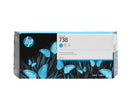 HP - 738 - Ink cartridge - Cyan - 300 ml