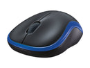 Logitech M185 - Ratón - diestro y zurdo - óptico - inalámbrico - 2.4