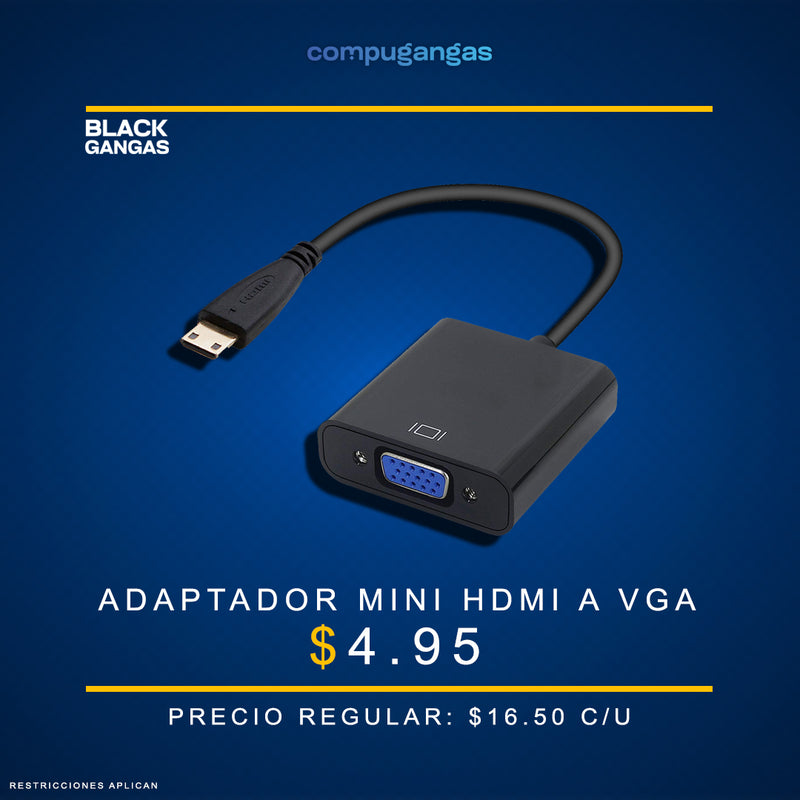 Adaptador MINI HDMI a VGA