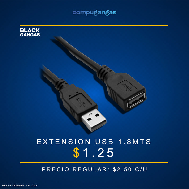 Extensión USB 1.8MTS