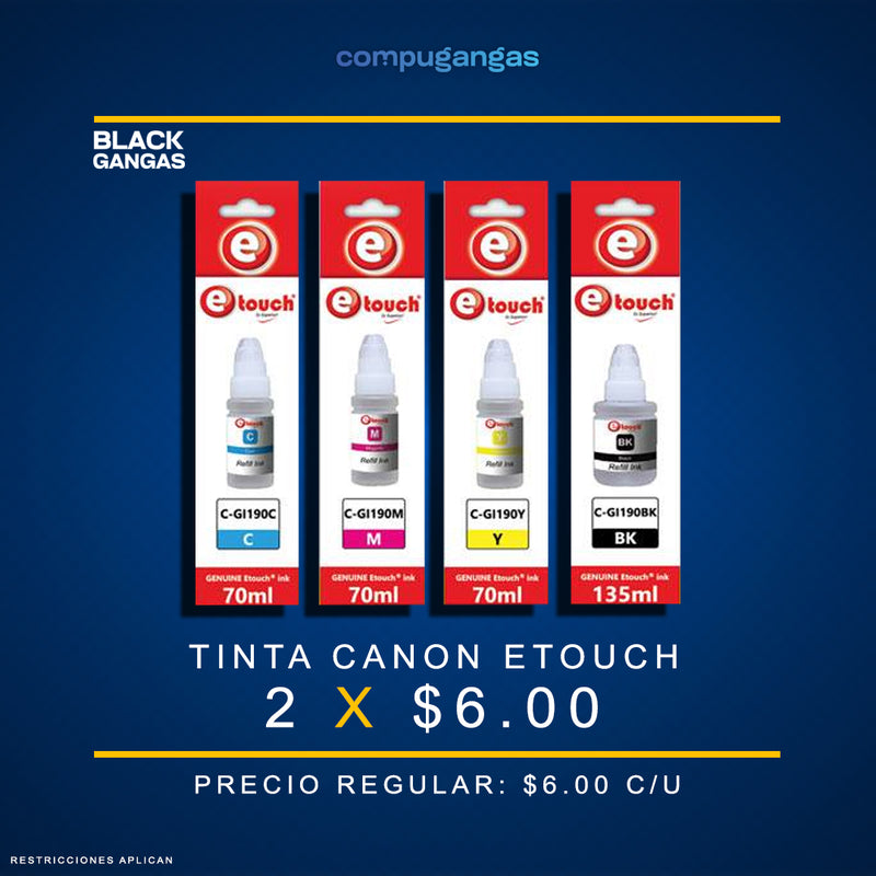 Tinta CANON ETOUCH