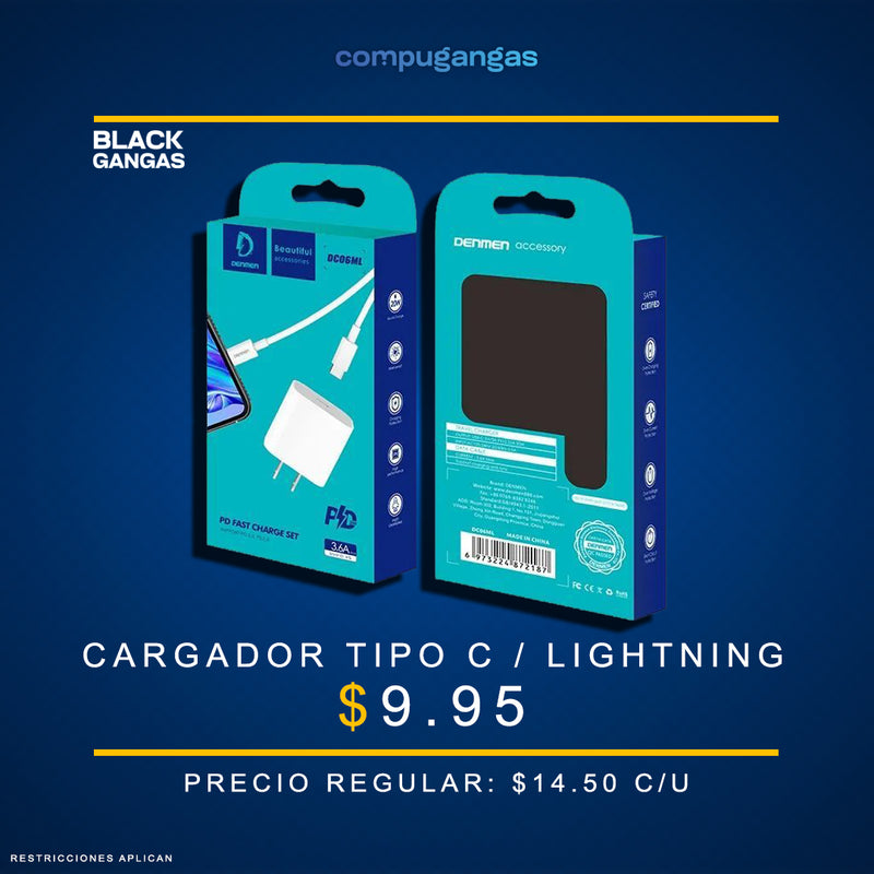 Cargador Tipo C / Lightning