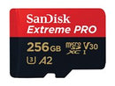 SanDisk Extreme Pro - Tarjeta de memoria flash (adaptador microSDXC a SD Incluido) - 256 GB