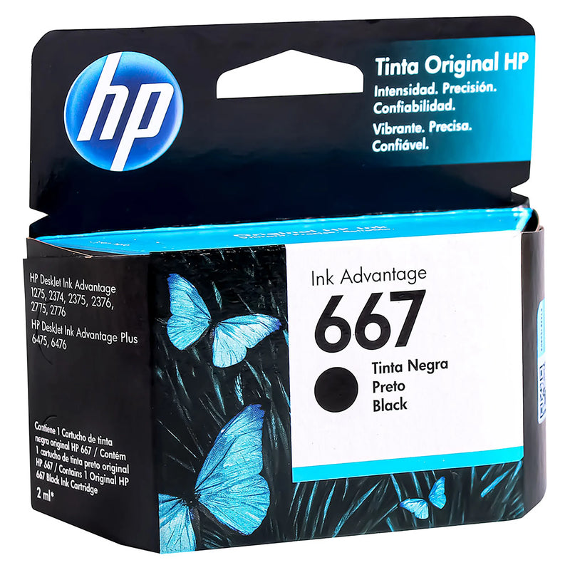 Cartucho HP 667 Negro