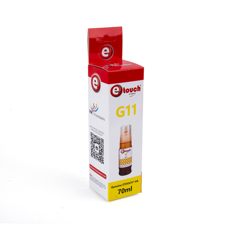 TINTA P/IMPRESORAS CANON SERIE GI11 AMARILLO 70ML ETOUCH