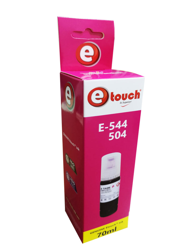 TINTA P/IMPRESORA EPSON ECOTANK 502 - 504 - 544 GENUINA ETOUCH® MAGENTA